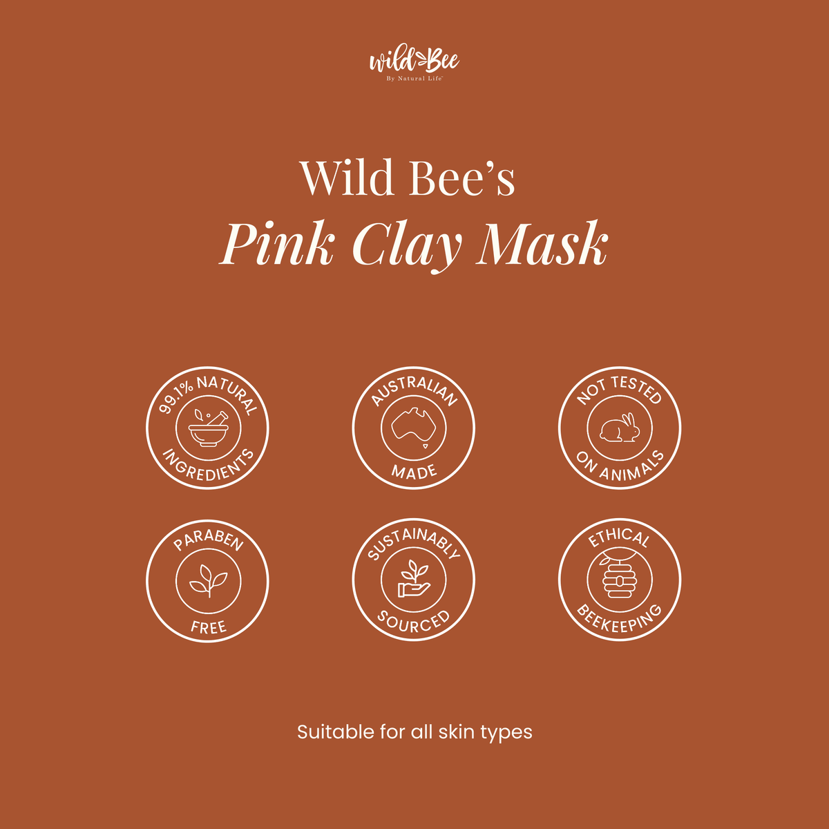 Australian Pink Clay Mask Health & Beauty Natural Life™ Australia 