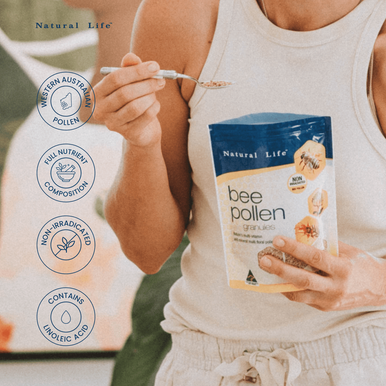 Bee Pollen Granules Vitamins & Supplements Natural Life™ Australia 