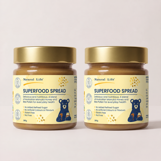 Two jars of Superfood Spread
