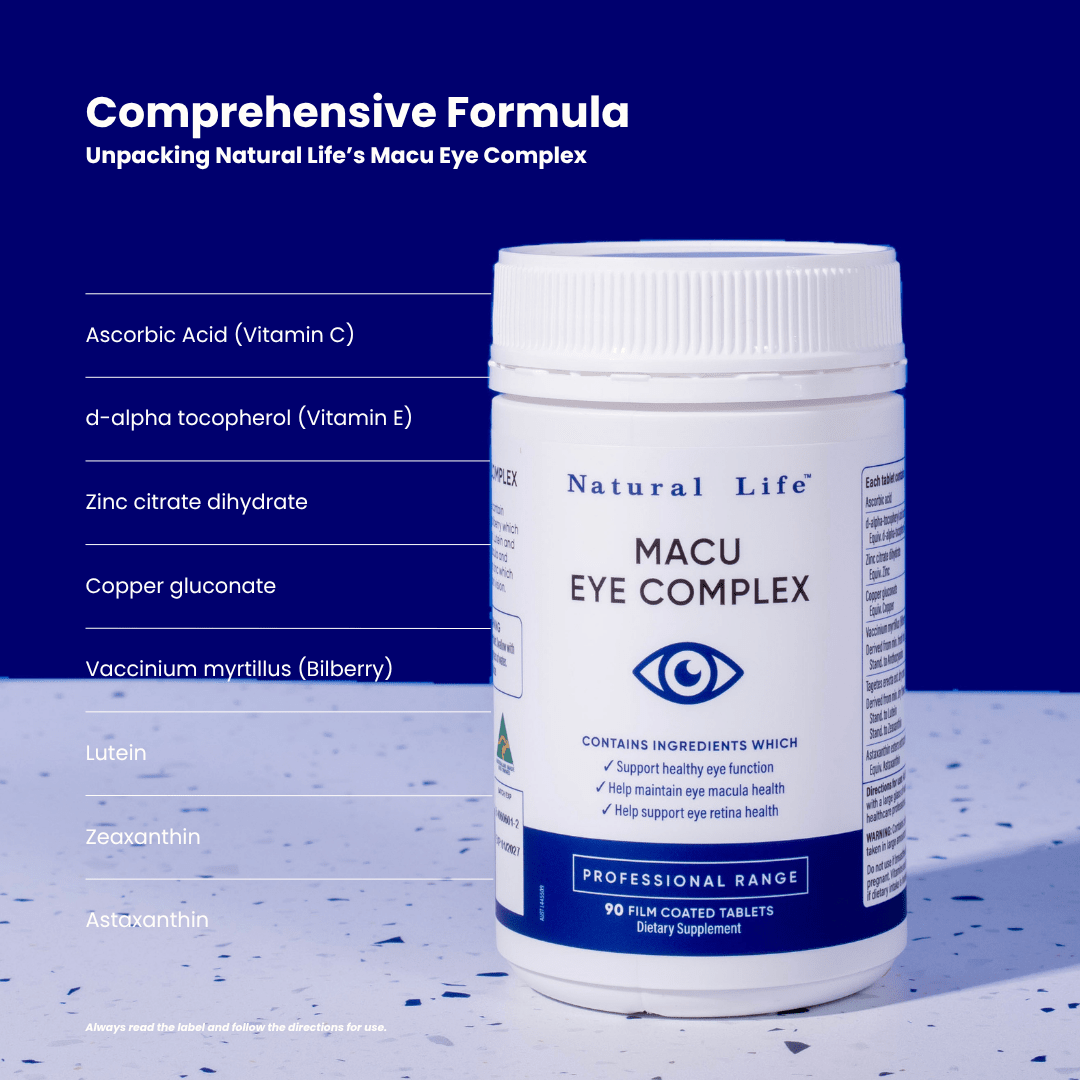 Macu Eye Complex Capsules Natural Life Australia 