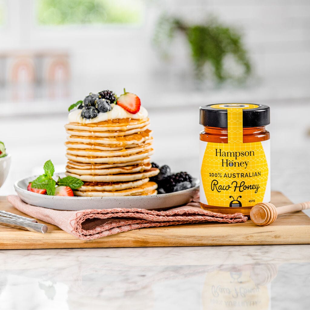 Hampson Honey Glass Jar 450g Natural Life Australia 