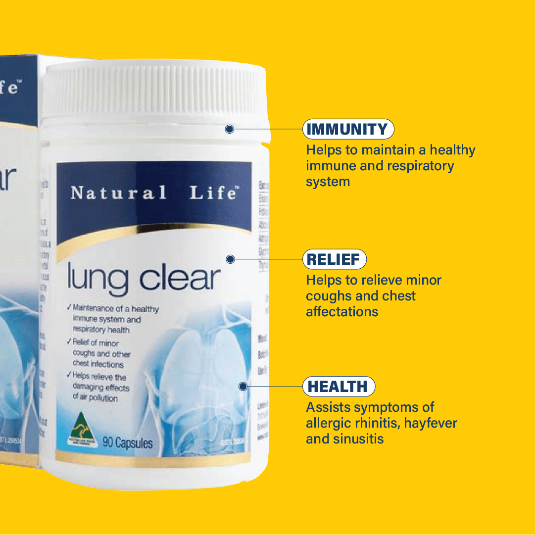 Natural Life™ Lung Clear Plus 90 Capsules Natural Life™ Australia