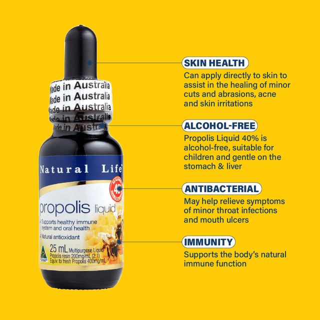 Natural Life™ Propolis Liquid 40% No Alcohol 25ml Natural Life™ Australia