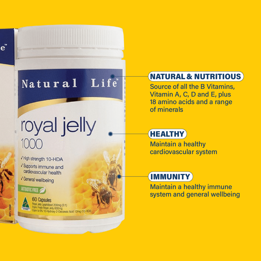 Natural Life™ Royal Jelly 1000mg Natural Life™ Australia