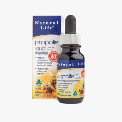 Natural Life™ Propolis Liquid 40% (double strength) No Alcohol 25ml Propolis & Manuka Honey Natural Life™ Australia 