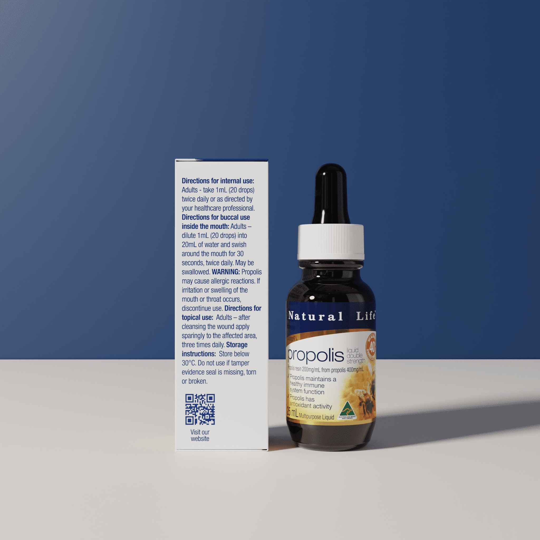 Propolis Double Strength Liquid Drops (40%)