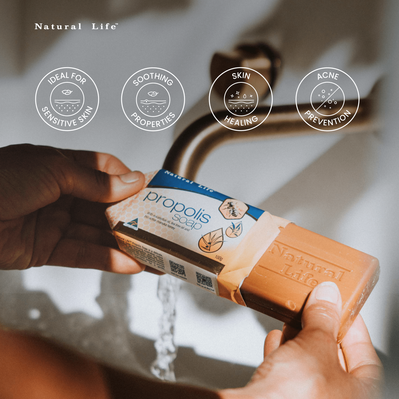 Propolis & Manuka Honey Soap Family Pack Natural Life™ Australia 