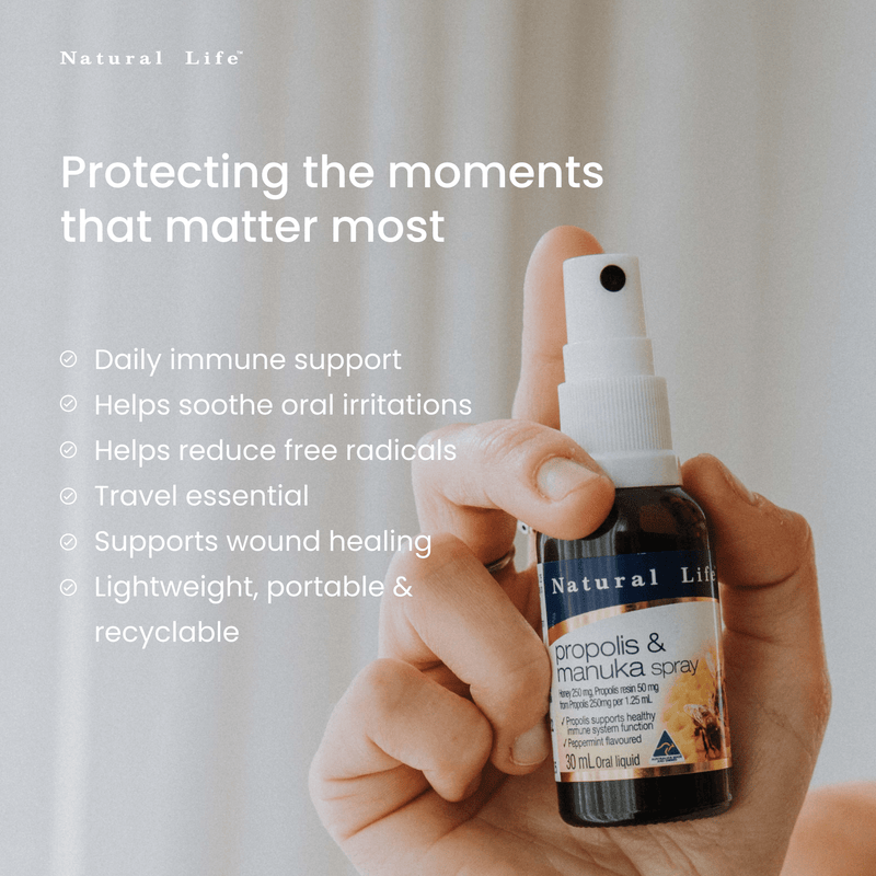 Propolis & Manuka Honey Throat Spray Propolis & Manuka Honey Natural Life™ Australia 
