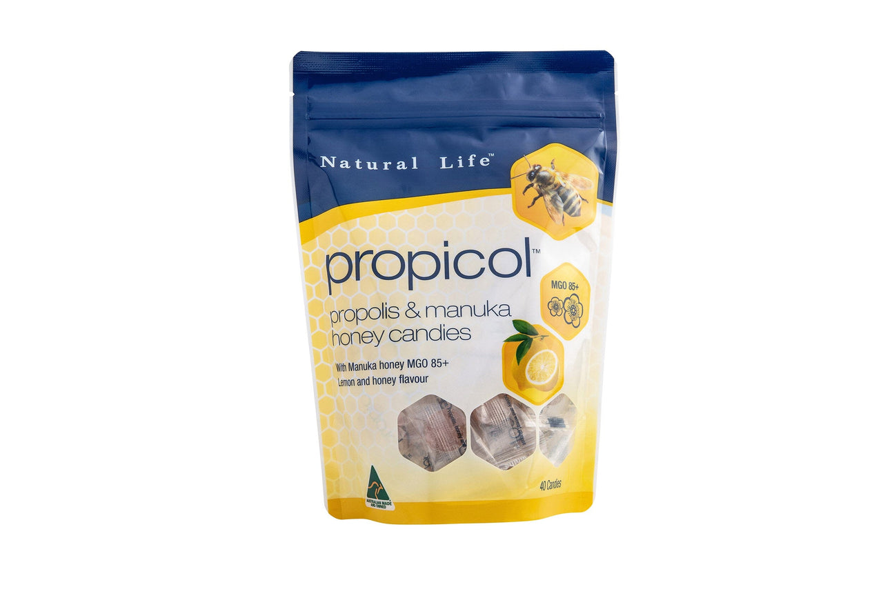 Natural Life Bundle Pack - 3 x Propolis & Manuka Honey Throat Spray 30ml PLUS 1 x FREE Propolis Candy Propolis & Manuka Honey Natural Life™ Australia 