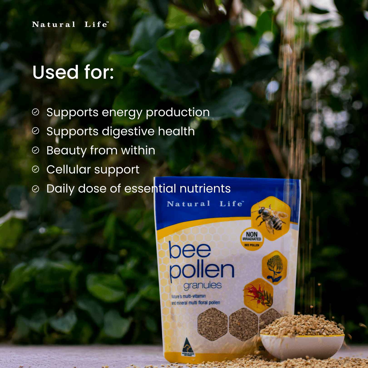 Pure Western Australian Bee Pollen Granules