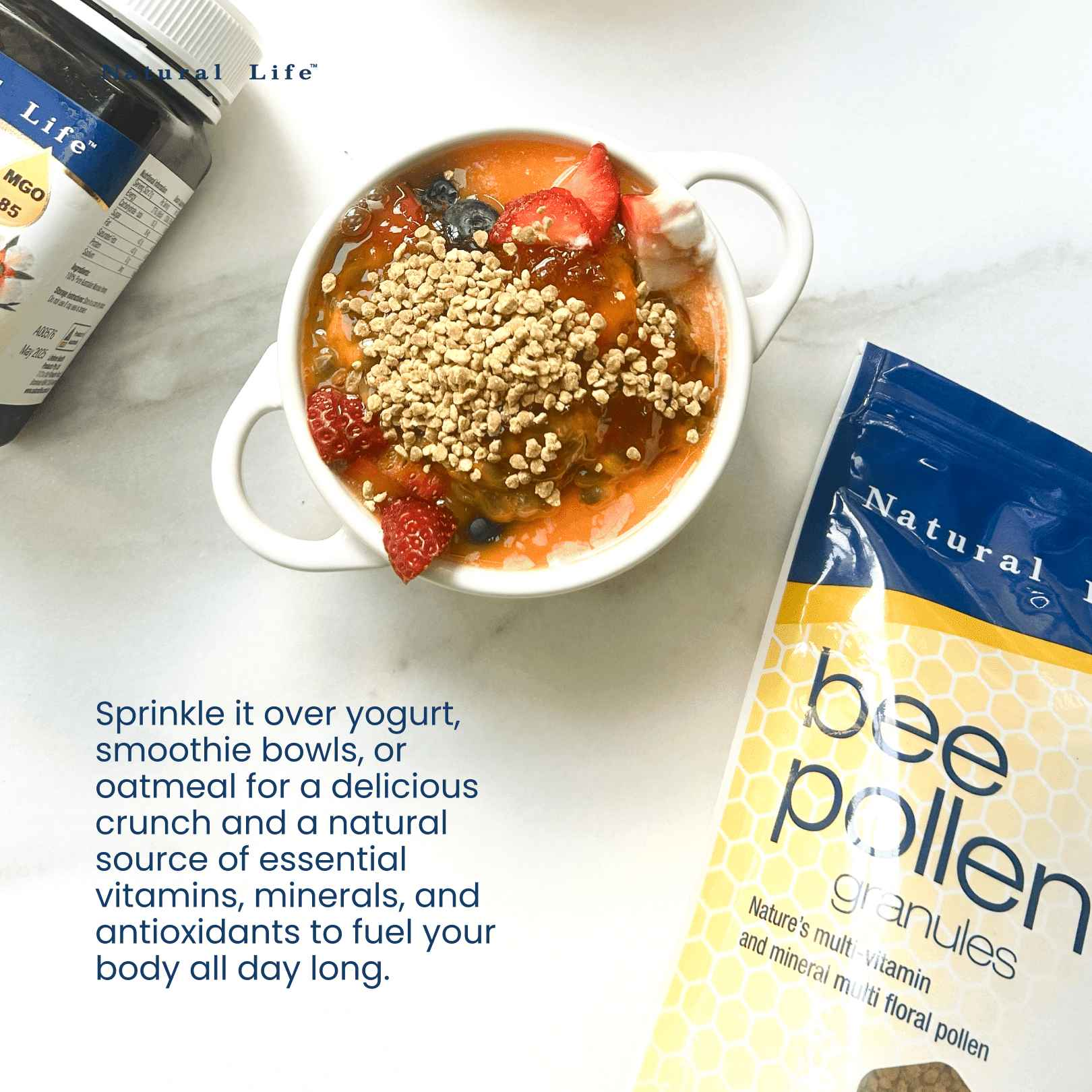 Pure Western Australian Bee Pollen Granules