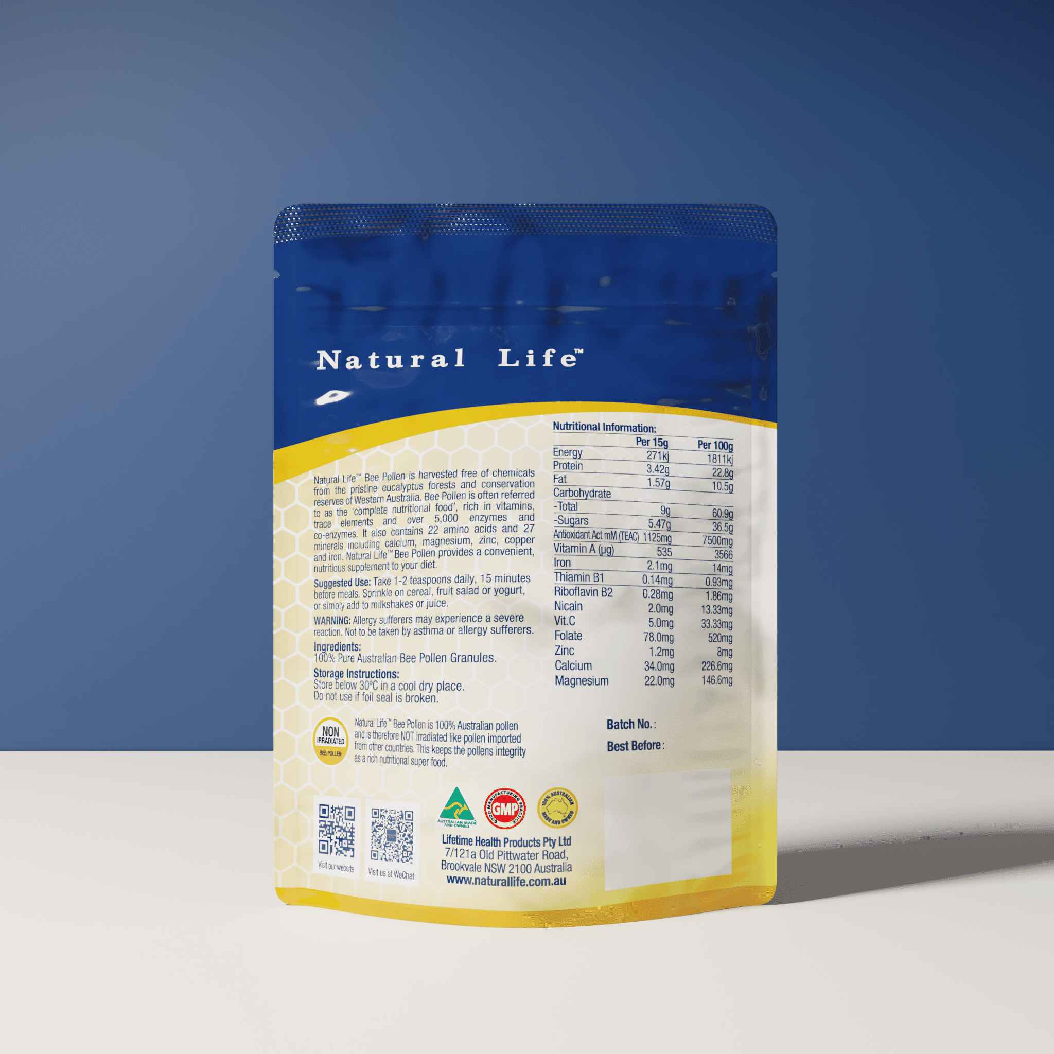 Pure Western Australian Bee Pollen Granules