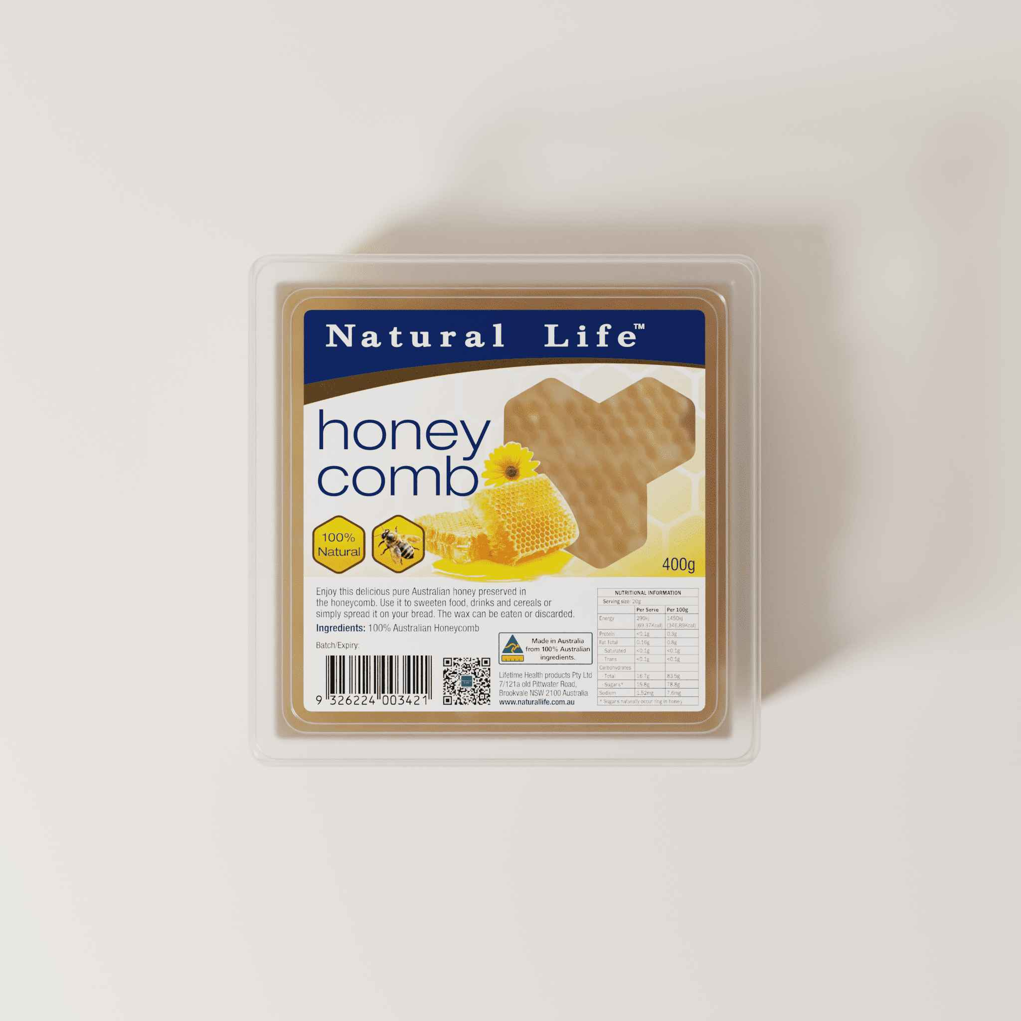 Raw Australian Honeycomb 400g