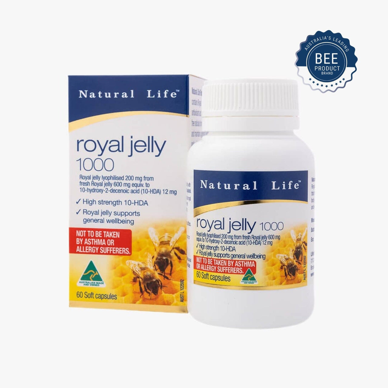 Natural Life Royal Jelly Capsules Vitamins & Supplements Natural Life™ Australia 