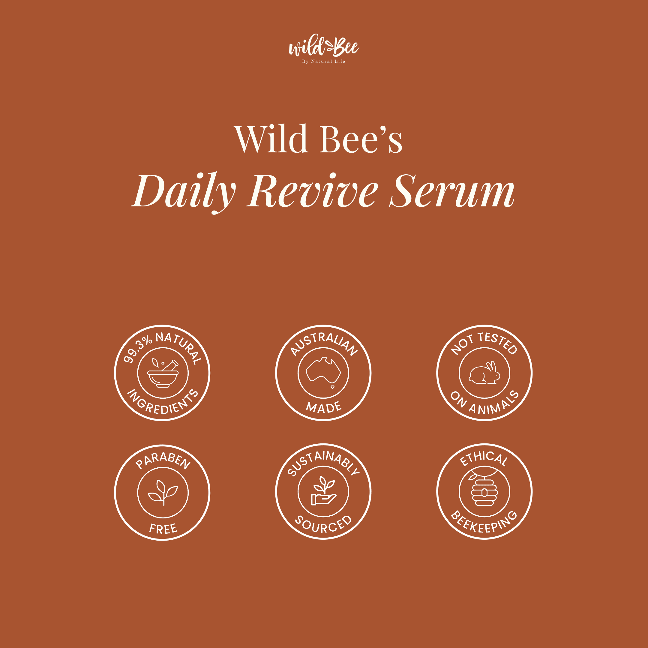 Wild Bee Daily Revive Serum Health & Beauty Natural Life™ Australia 