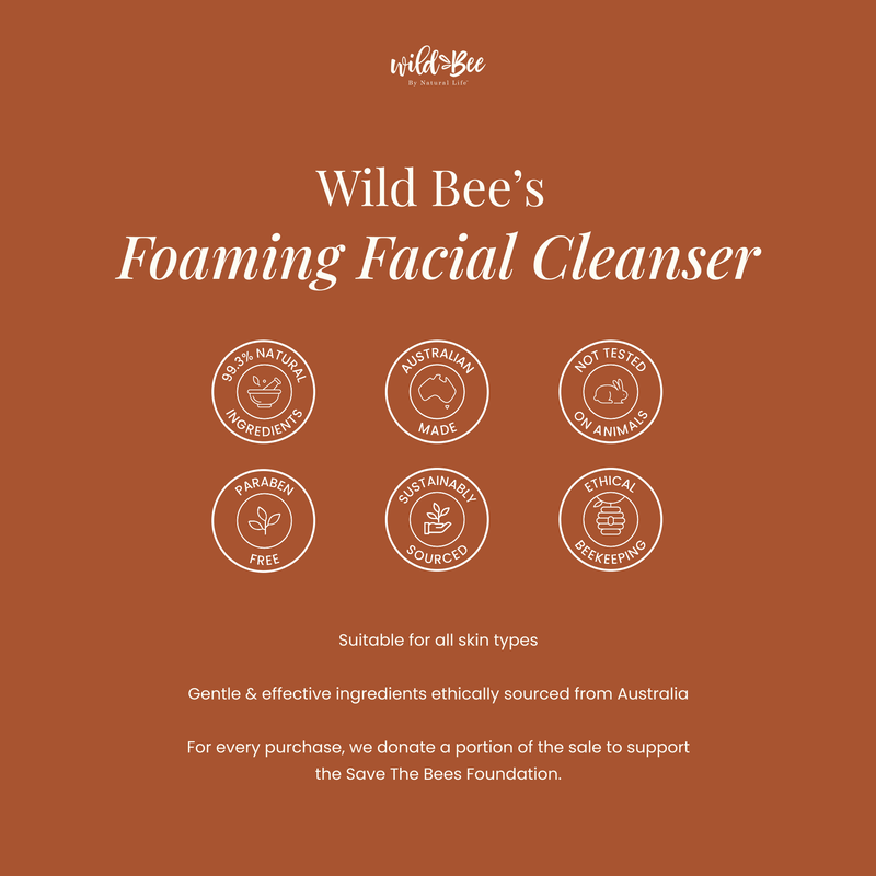 Wild Bee Foaming Facial Cleanser Health & Beauty Natural Life™ Australia 