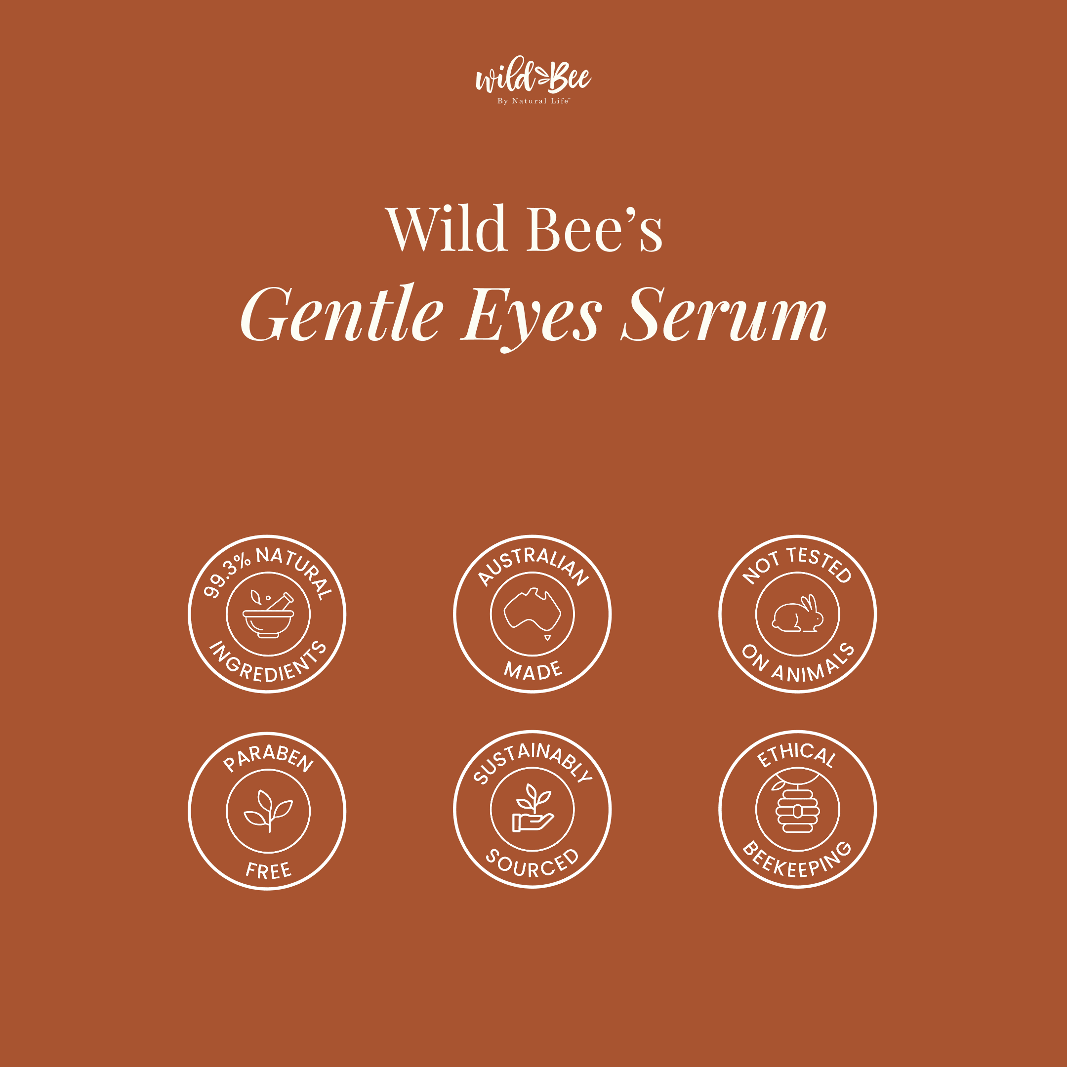 Wild Bee Gentle Eyes Serum Health & Beauty Natural Life™ Australia 