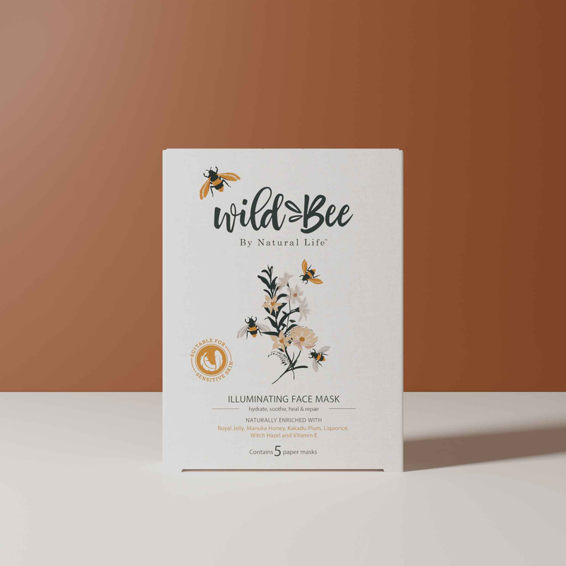 Wild Bee Illuminating Face Mask 5PACK