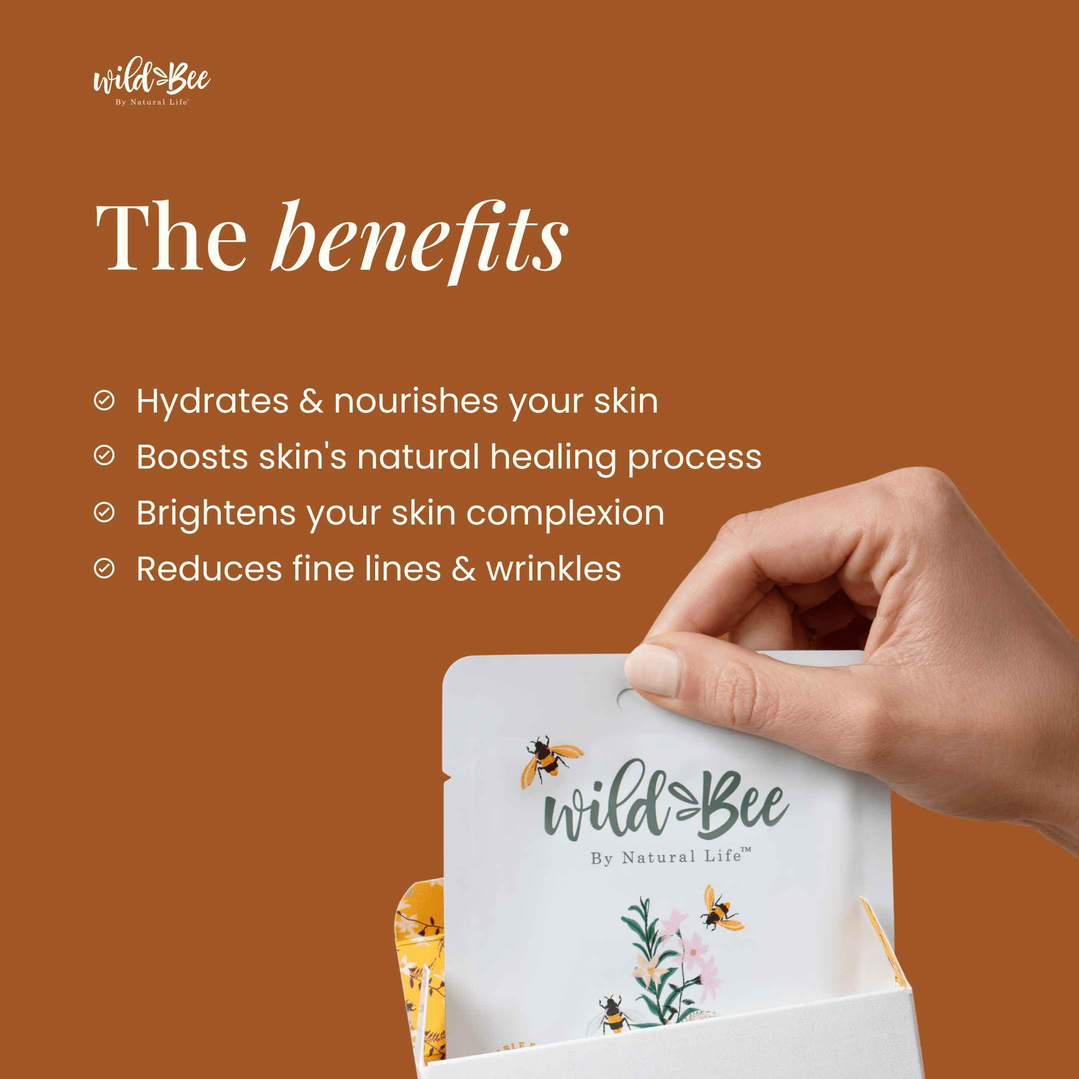 Wild Bee Illuminating Face Mask 5PACK