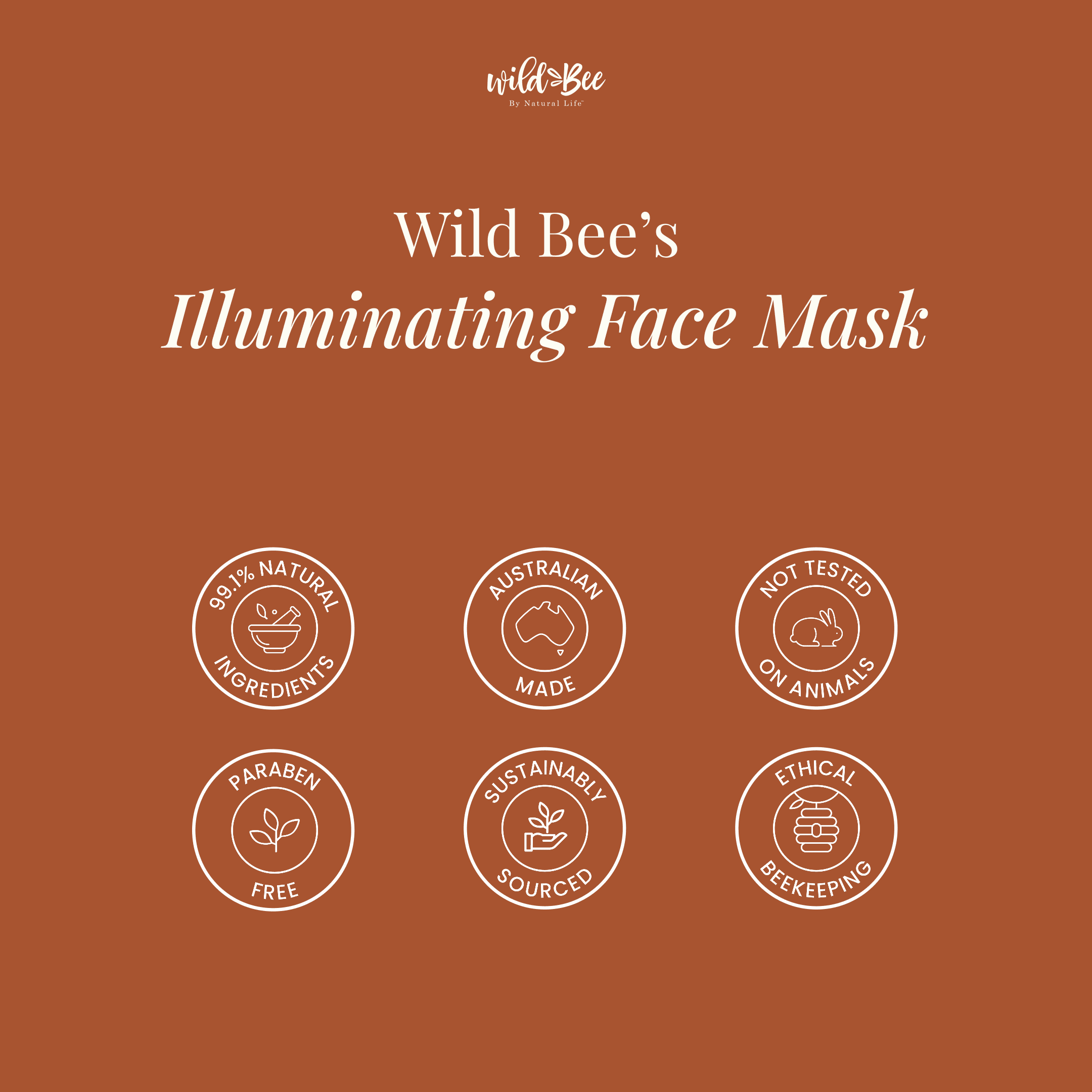 Wild Bee Illuminating Face Mask Health & Beauty Natural Life™ Australia 