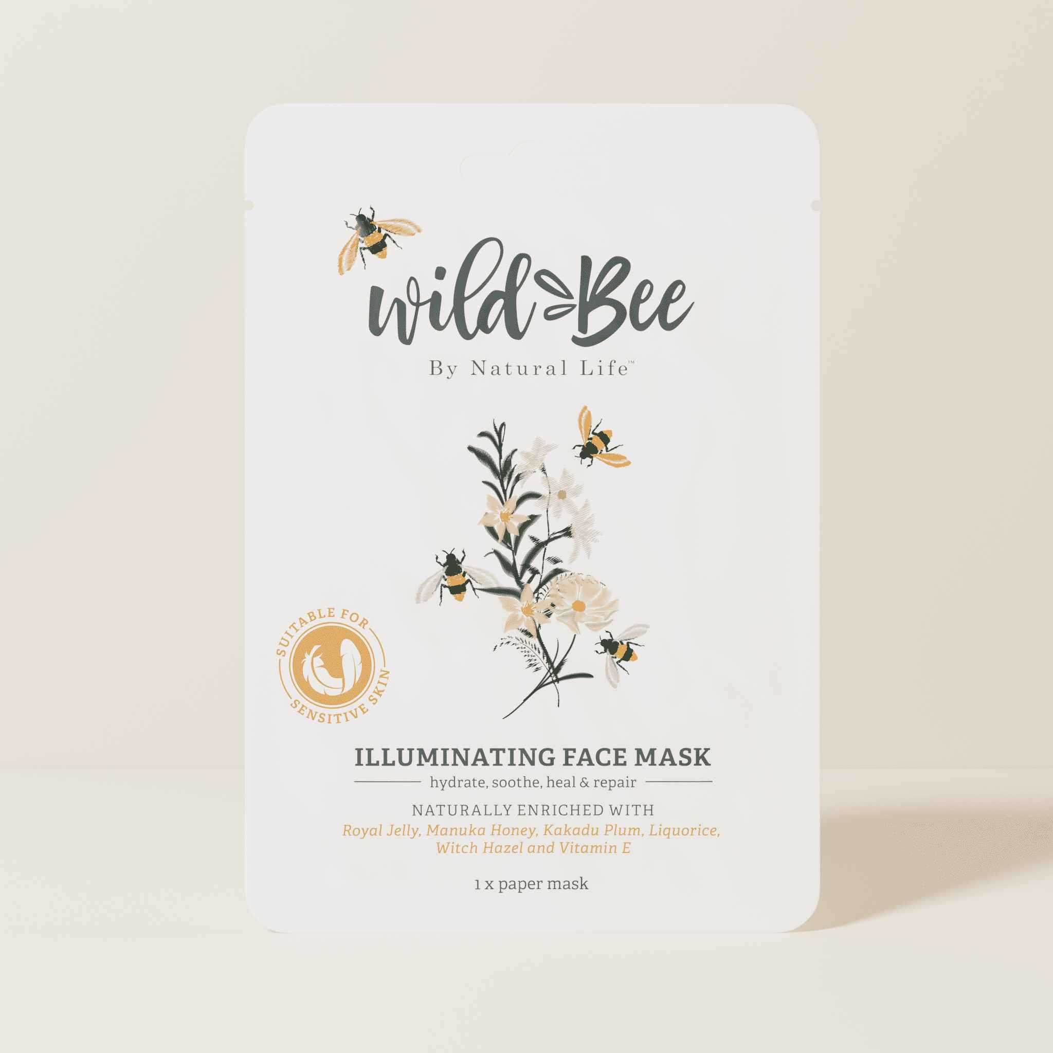 Wild Bee Illuminating Face Mask