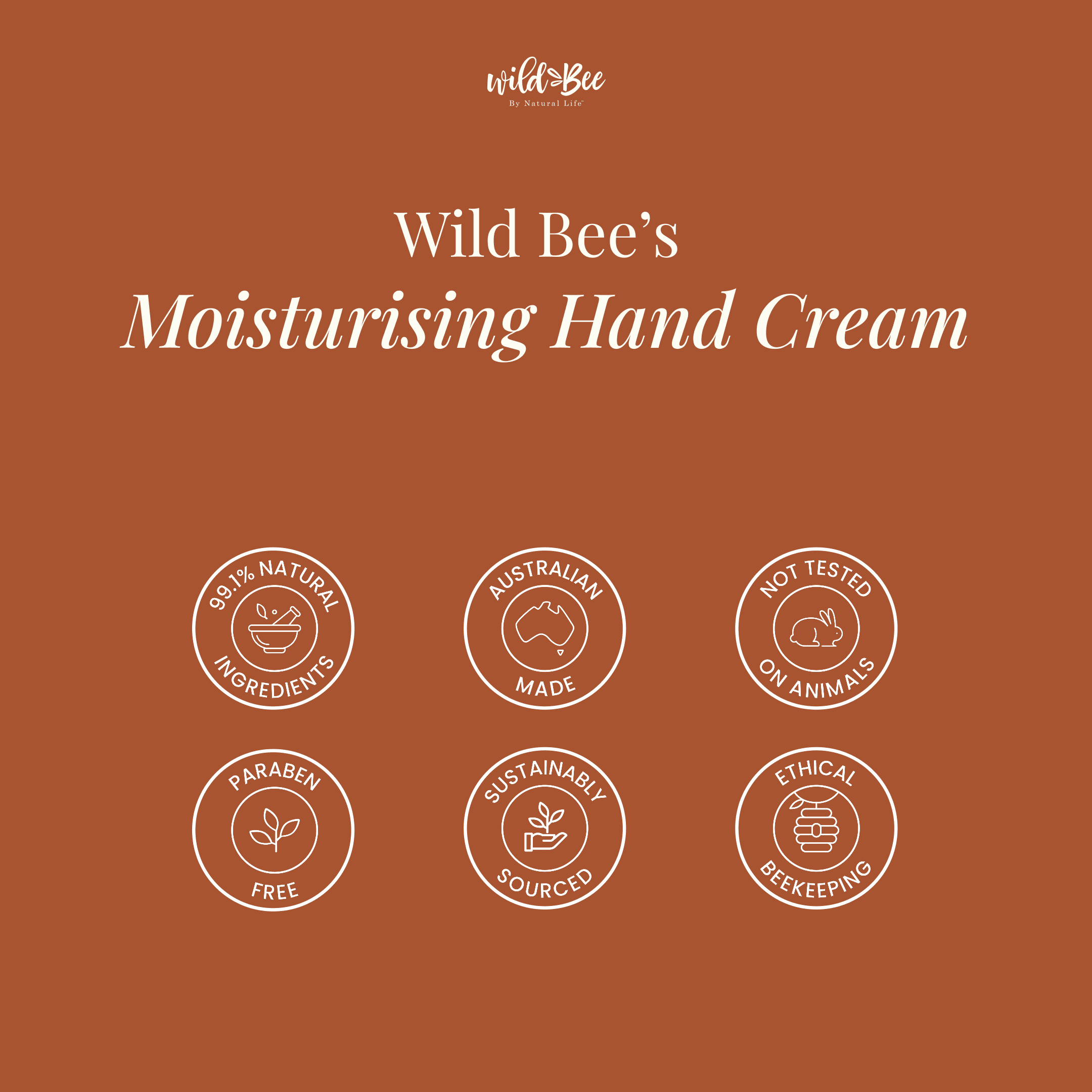 Wild Bee Moisturising Hand Cream Health & Beauty Natural Life™ Australia 