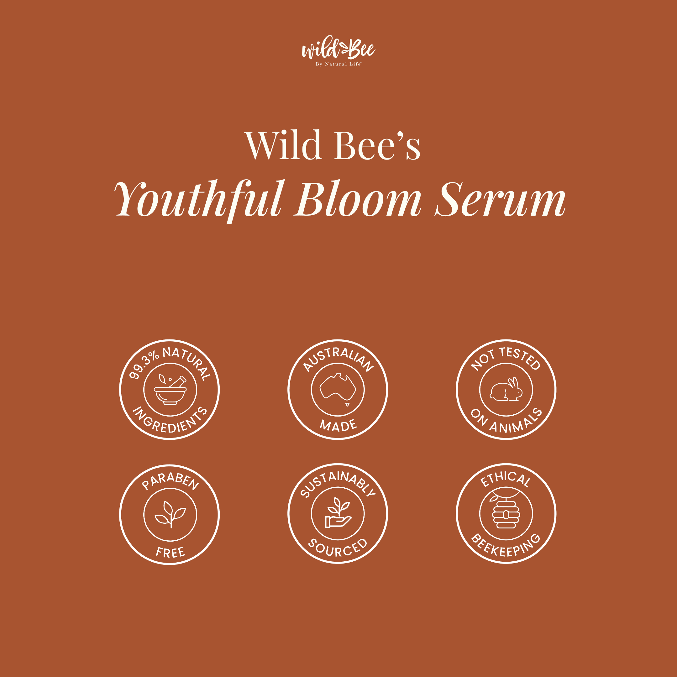 Wild Bee Youthful Bloom Serum Health & Beauty Natural Life™ Australia 
