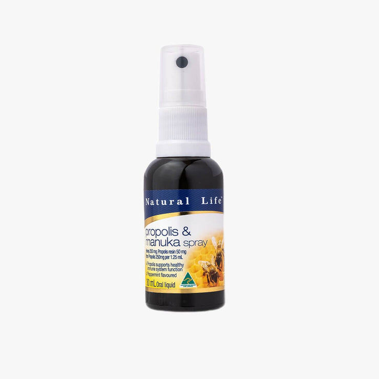 Natural Life Propolis & Manuka Honey Throat Spray 30ml