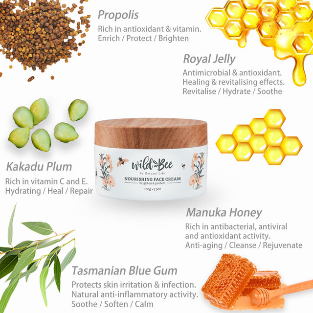 Wild Bee Nourishing Face Cream Natural Life™ Australia 