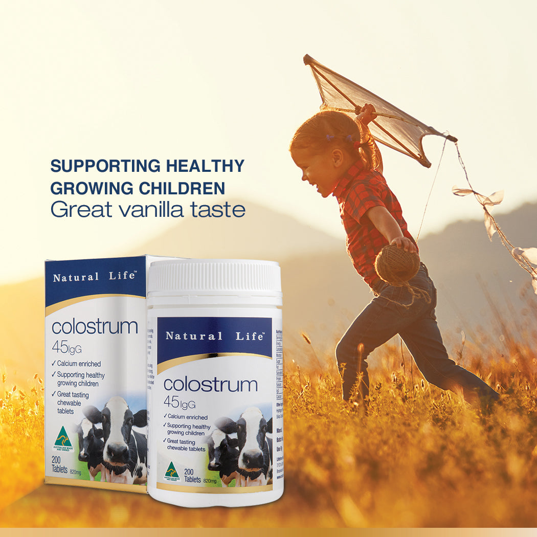 Natural Life™ Colostrum 45mg IgG 200 Chewable Tablets Natural Life™ Australia 