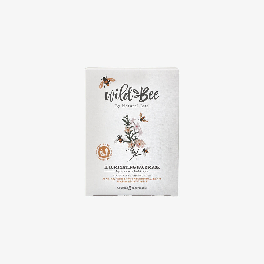 Wild Bee Illuminating Face Mask 5PACK Natural Life™ Australia 