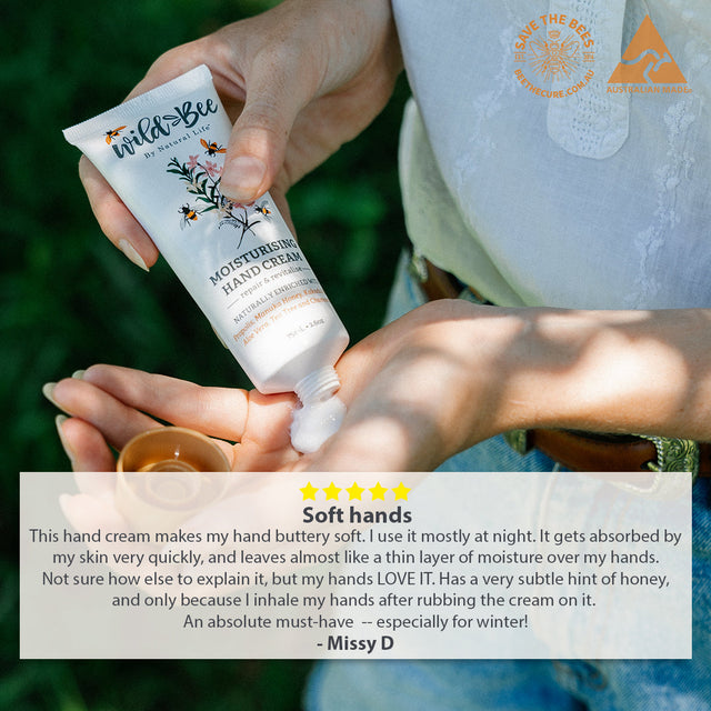 Wild Bee Moisturising Hand Cream Natural Life™ Australia 