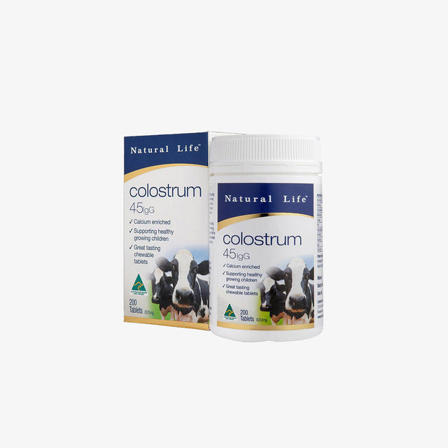 Natural Life™ Colostrum 45mg IgG 200 Chewable Tablets Natural Life™ Australia 